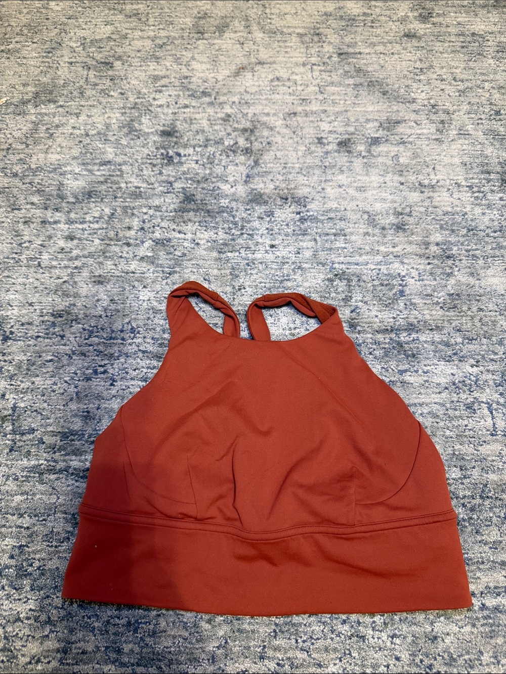 lululemon athletica High-Neck Sports Bra in Rust